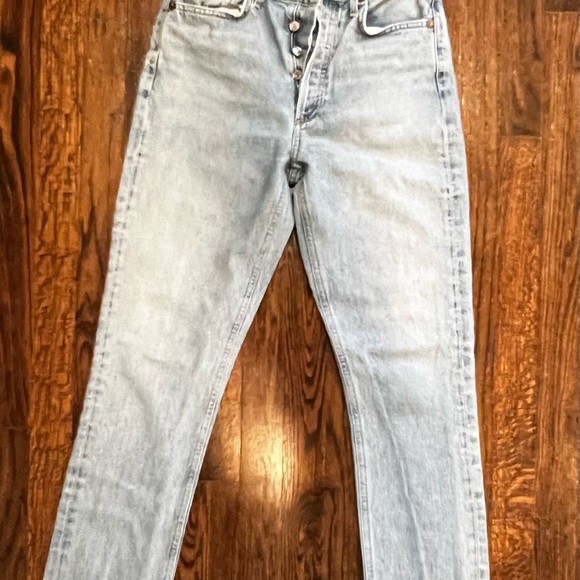 AGOLDE Riley High Rise Straight Crop in Zephyr size 26 EXCELLENT condition - Picture 7 of 11